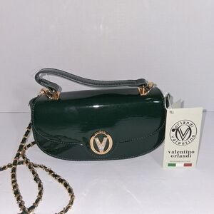 Valentino Orlandi Green Crossbody Bag